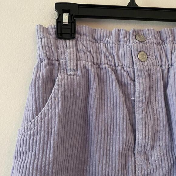 PACSUN lavender purple corduroy paperbag mini skirt - Picture 2 of 4